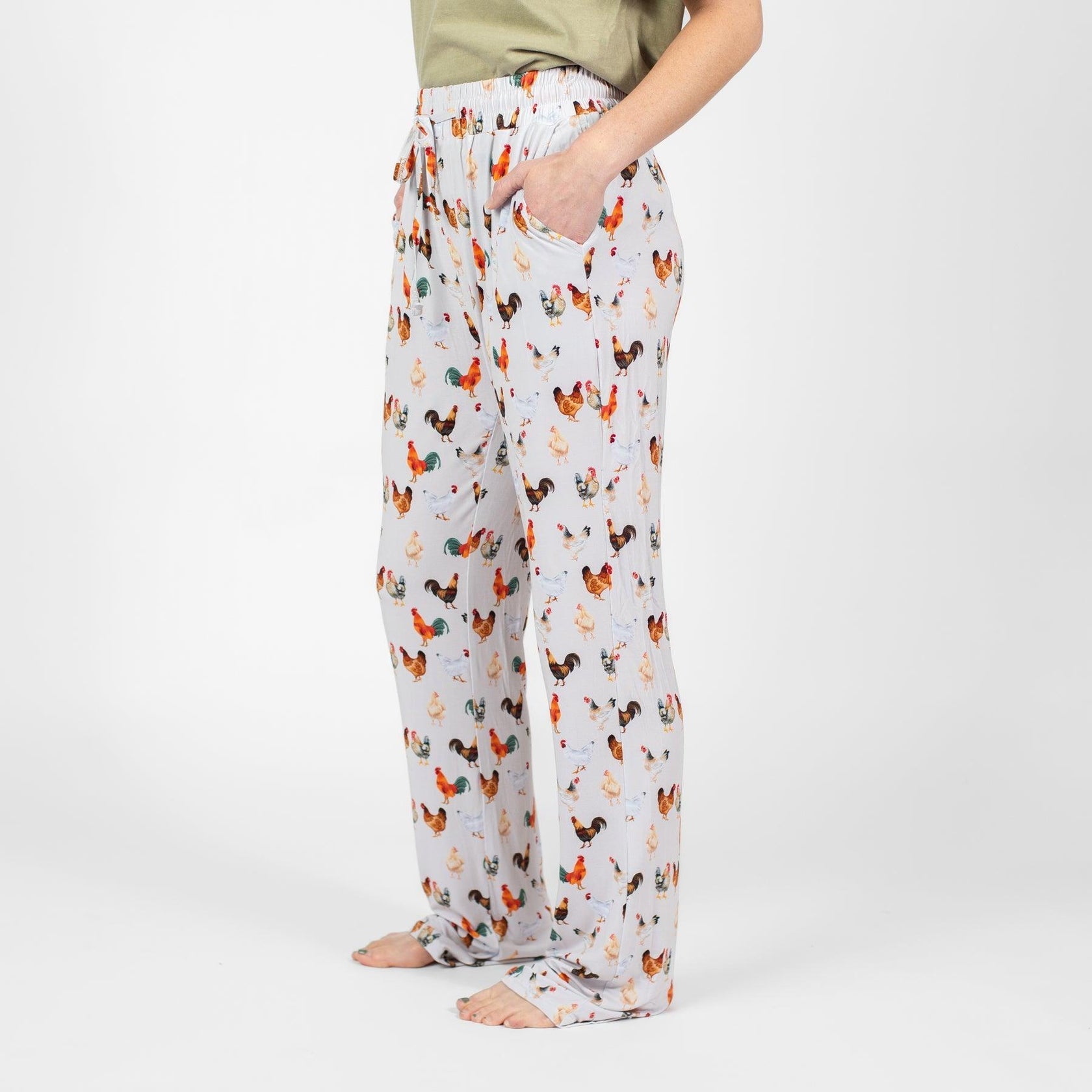 Chicken Adult Bamboo Pajama Pants - Blue Sky Fashions & Lingerie