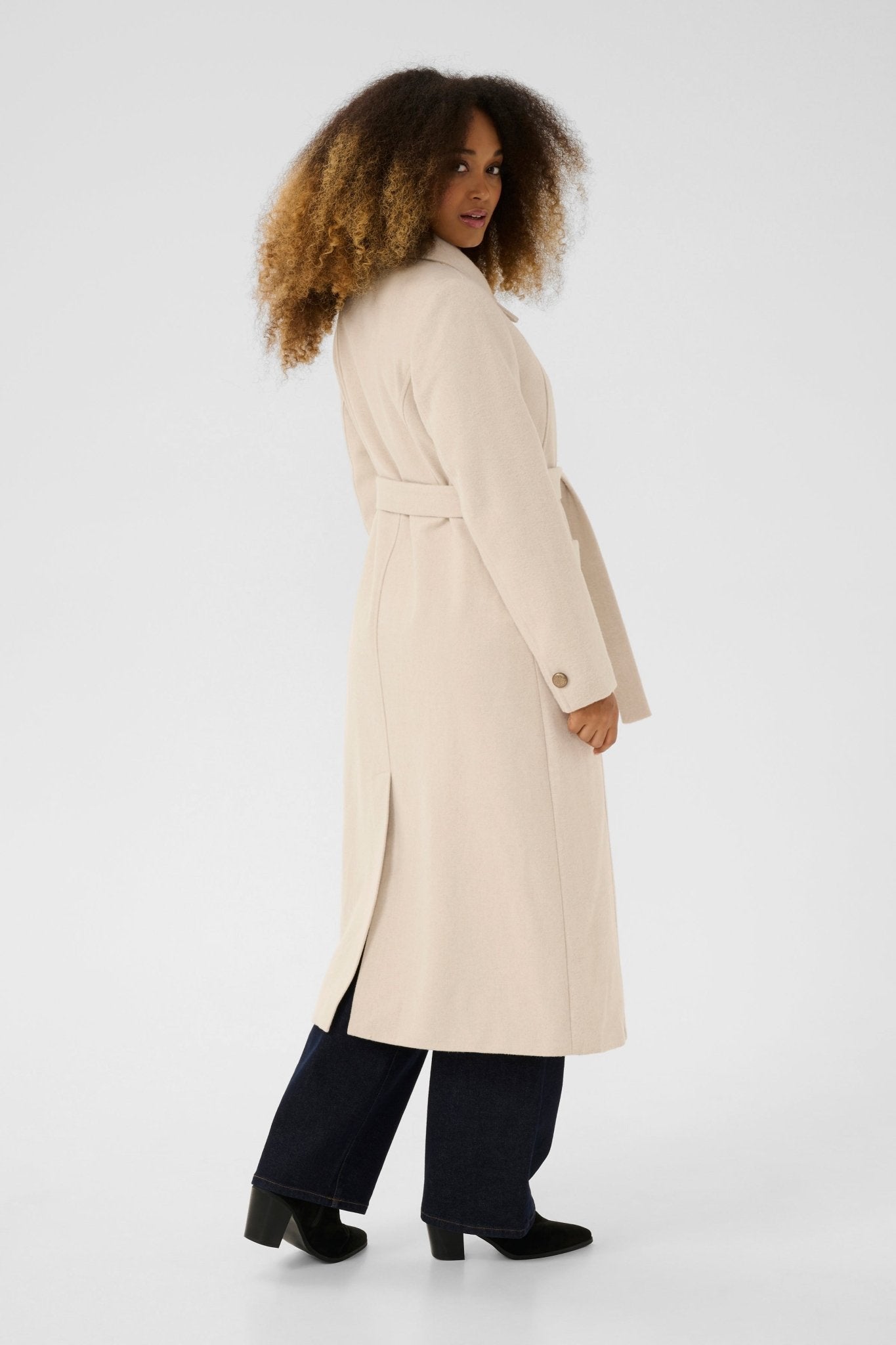 Clara Long Coat by Cream - Blue Sky Fashions & Lingerie