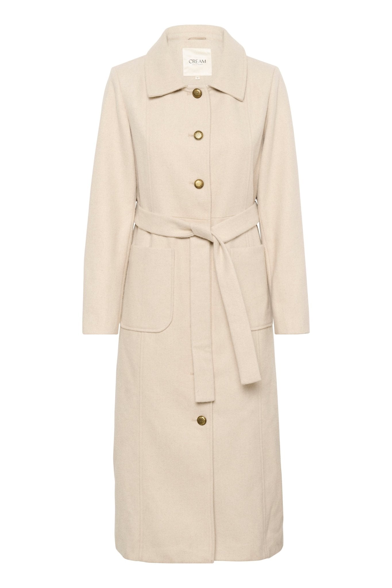 Clara Long Coat by Cream - Blue Sky Fashions & Lingerie