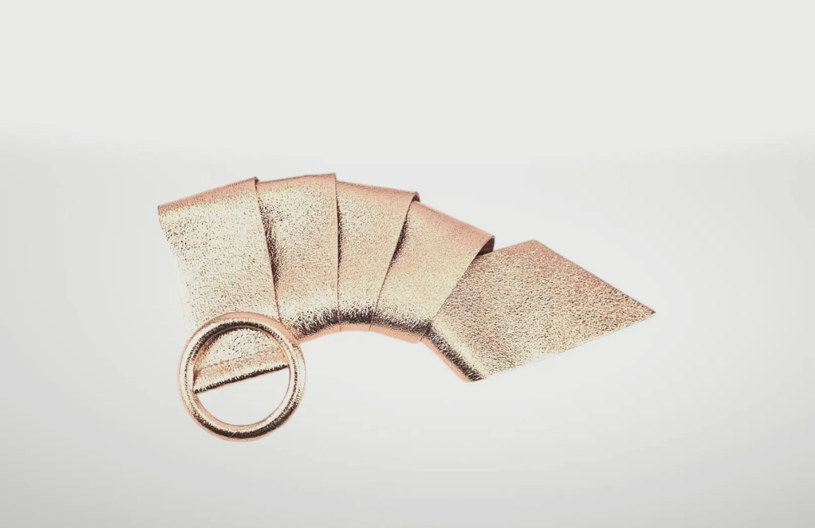 Claudia Cowhide Belt - Champagne - Blue Sky Fashions & Lingerie