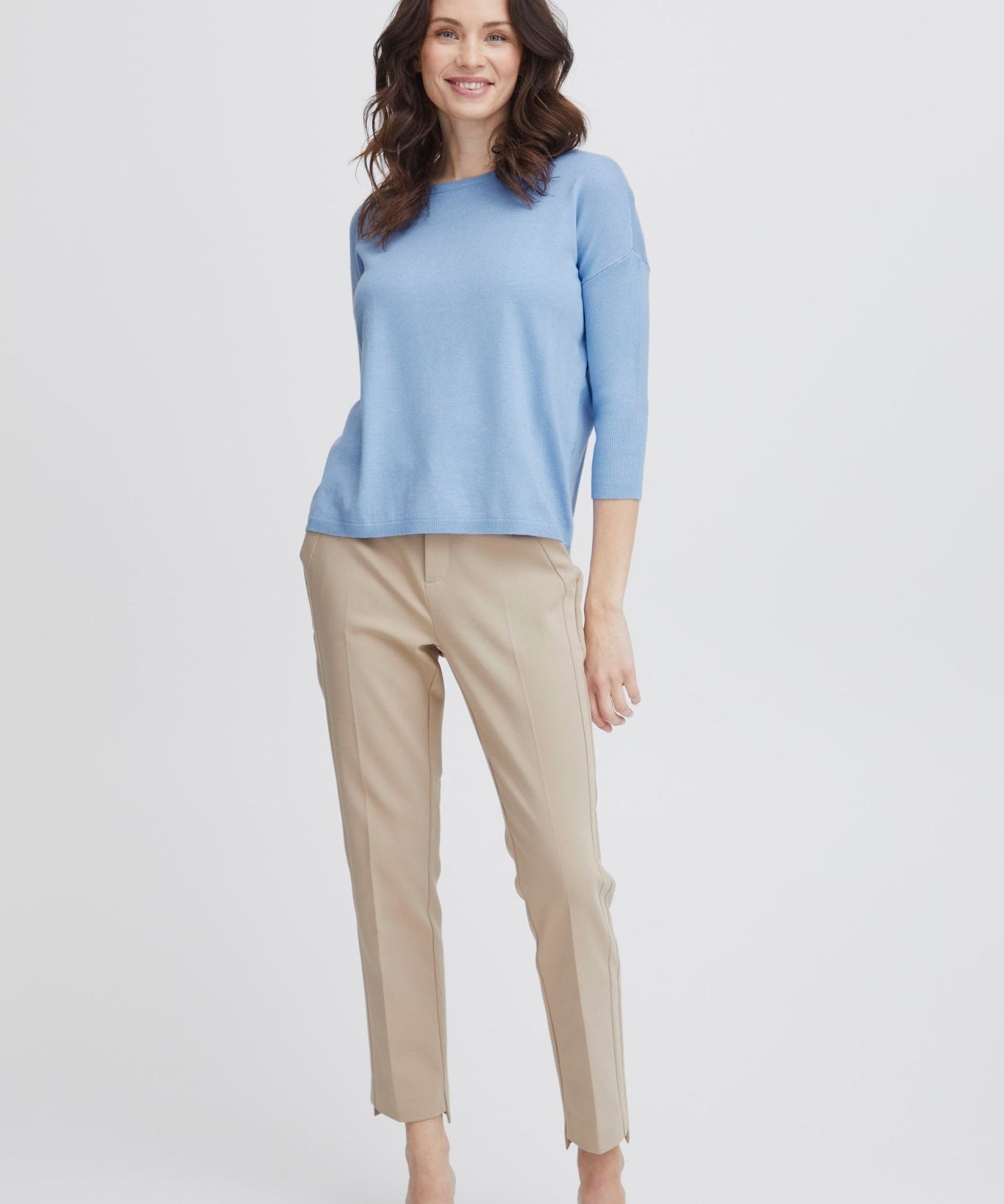 Clia sweater by Fransa - hydrangea - Blue Sky Fashions & Lingerie