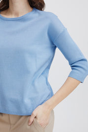 Clia sweater by Fransa - hydrangea - Blue Sky Fashions & Lingerie