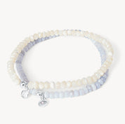 COASTAL GEMSTONE BRACELET - BLUE LACE AGATE - Blue Sky Fashions & Lingerie