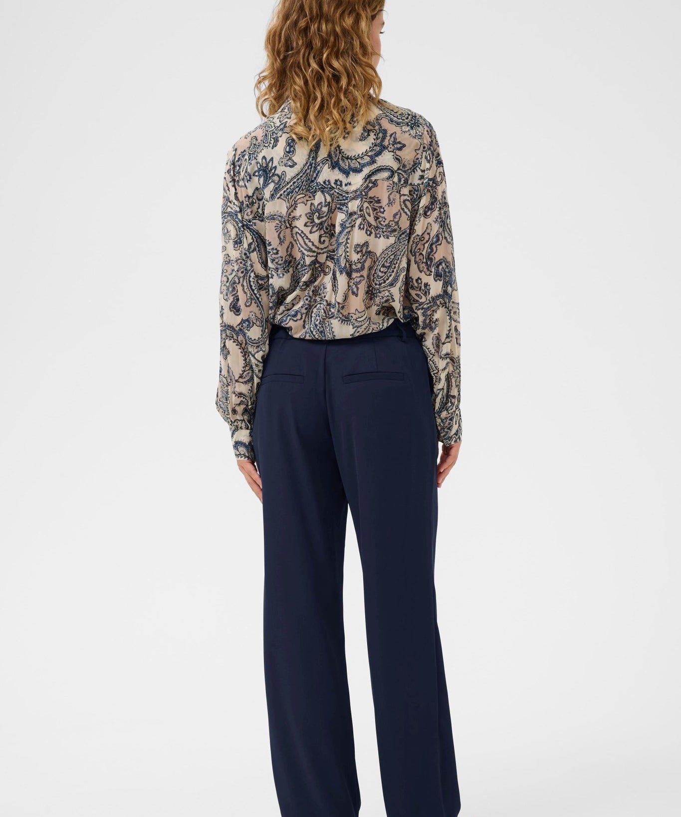 Cocamia Trousers by Cream - Navy - Blue Sky Fashions & Lingerie