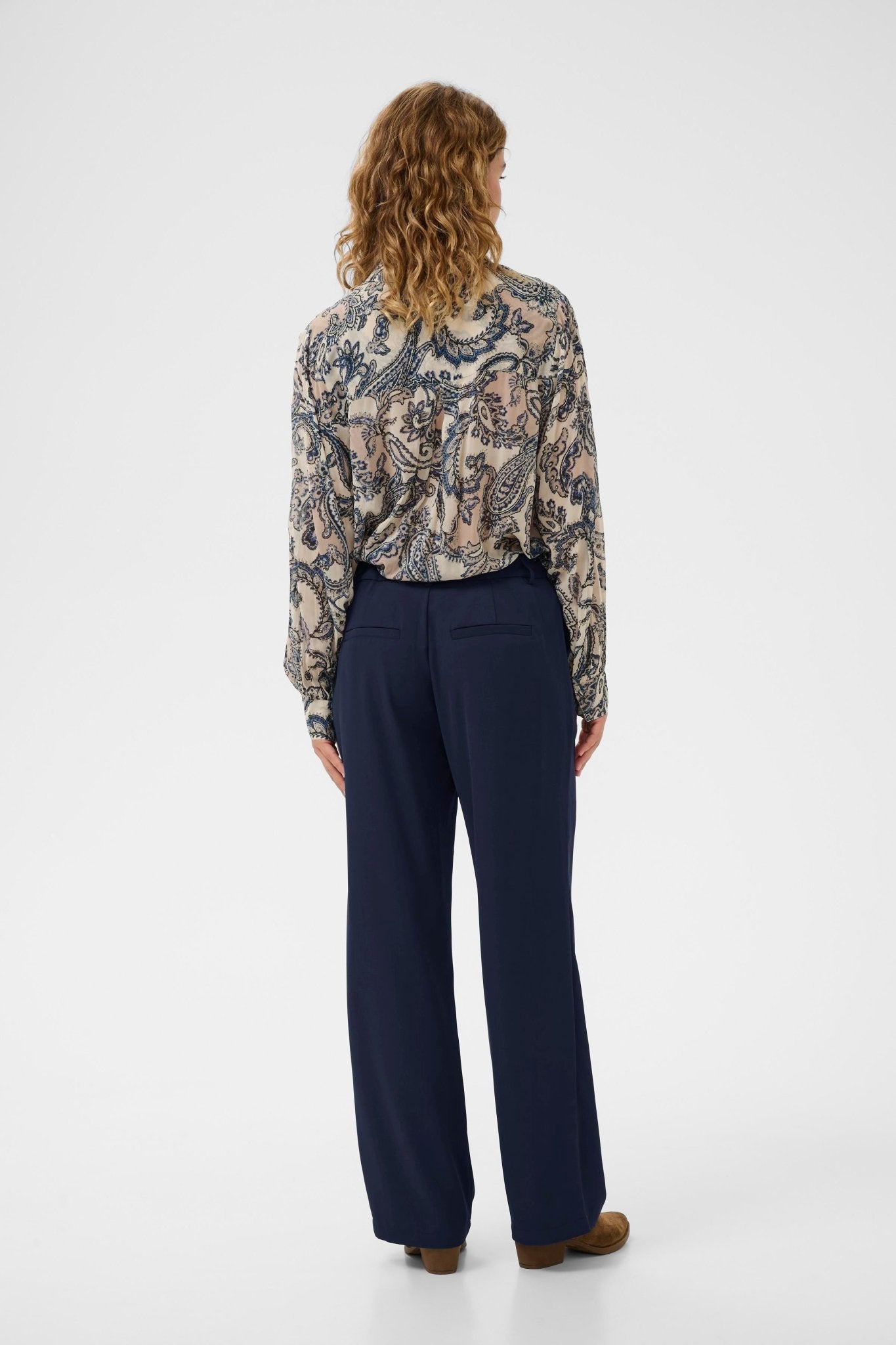 Cocamia Trousers by Cream - Navy - Blue Sky Fashions & Lingerie