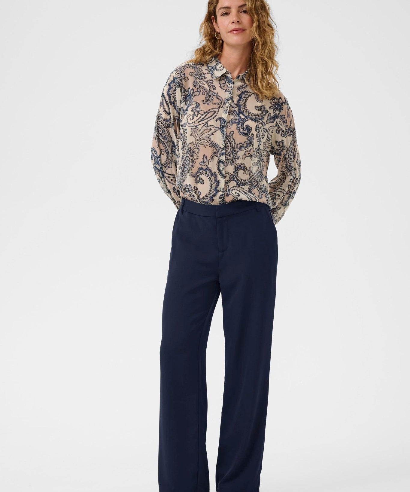 Cocamia Trousers by Cream - Navy - Blue Sky Fashions & Lingerie
