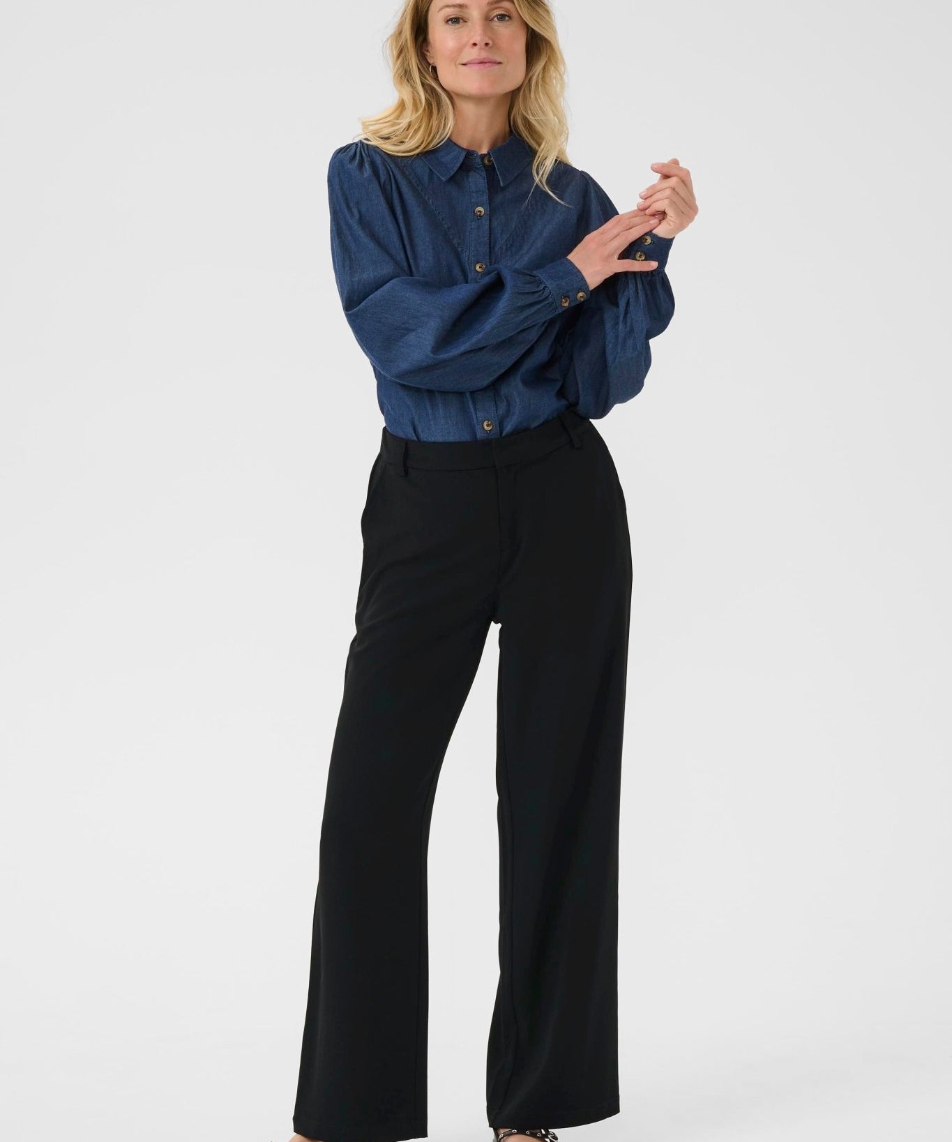 Cocamia Trousers by Cream - Pitch Black - Blue Sky Fashions & Lingerie
