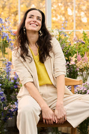 Cocamia Trousers by Cream - Sand - Blue Sky Fashions & Lingerie