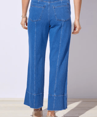 Comfort Knit Denim Cropped Jean - Blue Sky Fashions & Lingerie