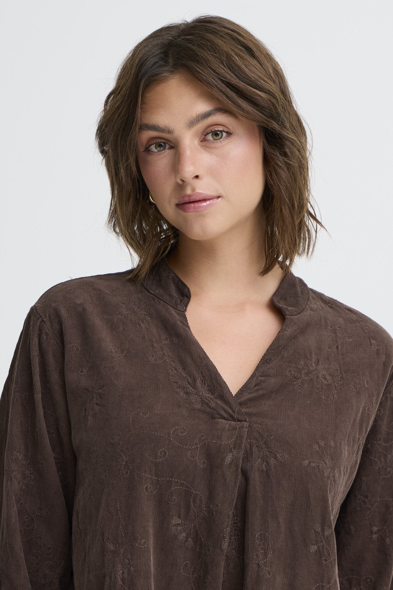 Corda Dress by Fransa - Chocolate Torte - Blue Sky Fashions & Lingerie