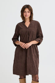 Corda Dress by Fransa - Chocolate Torte - Blue Sky Fashions & Lingerie