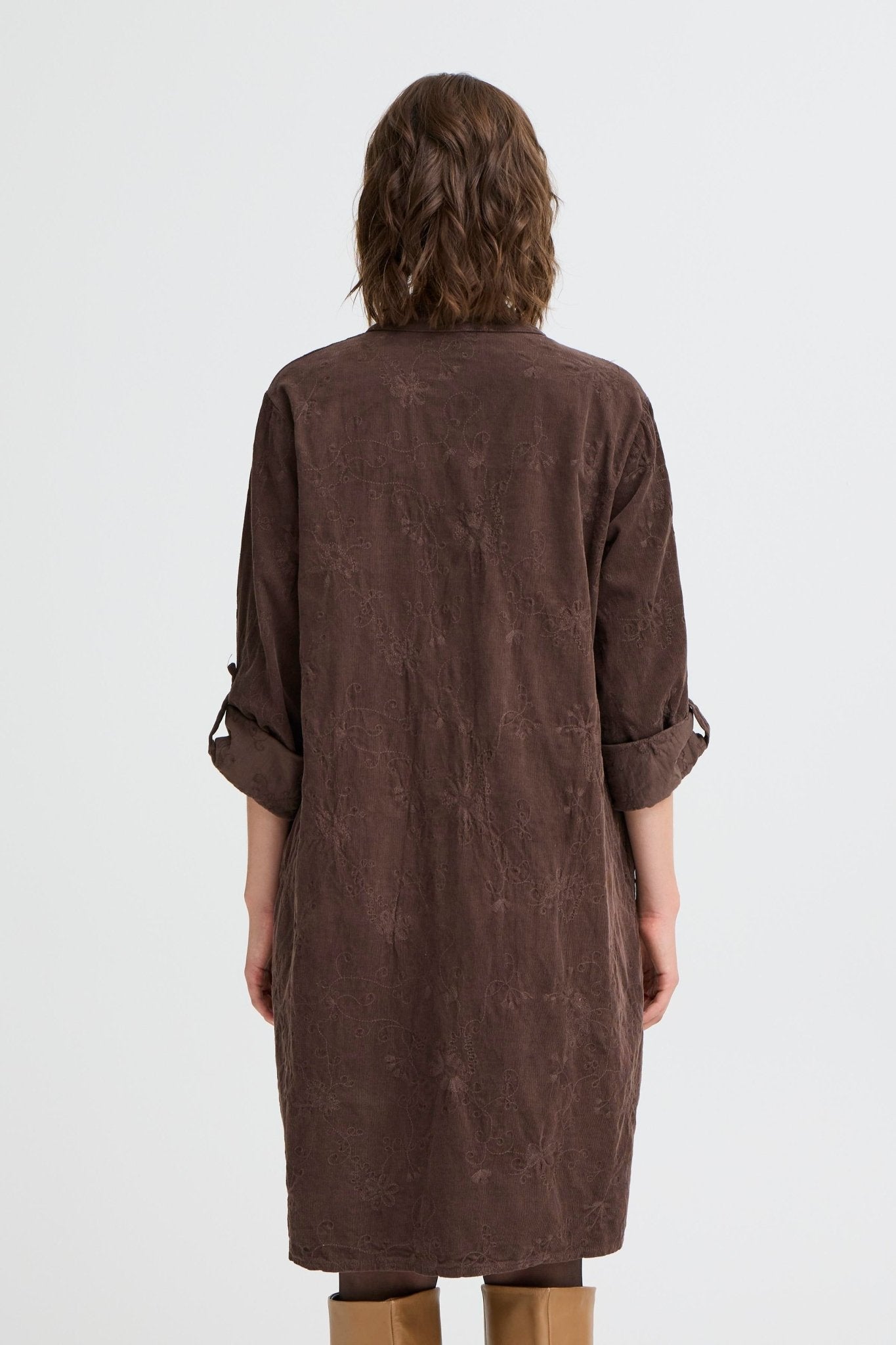 Corda Dress by Fransa - Chocolate Torte - Blue Sky Fashions & Lingerie