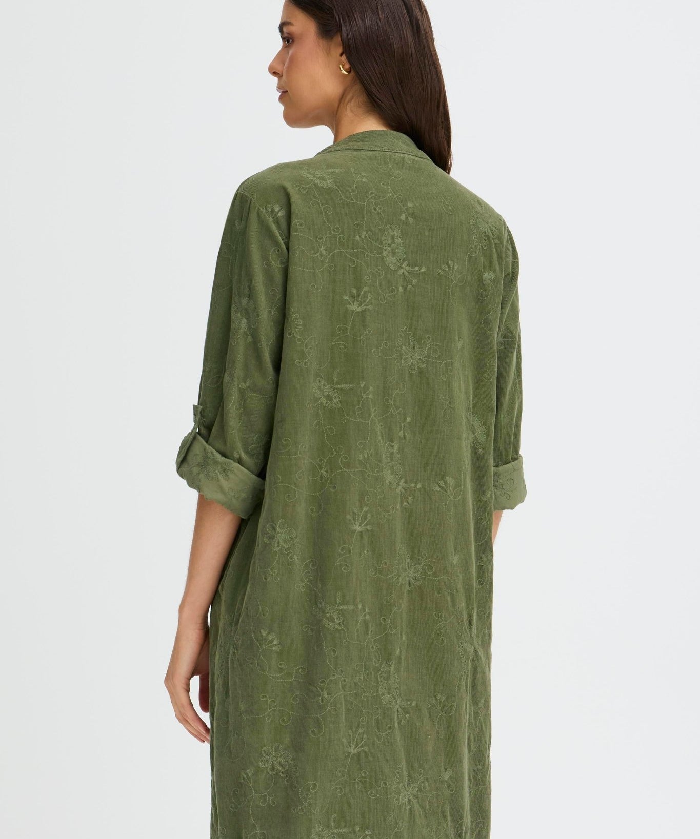 Corda Dress by Fransa - Dusty Olive - Blue Sky Fashions & Lingerie