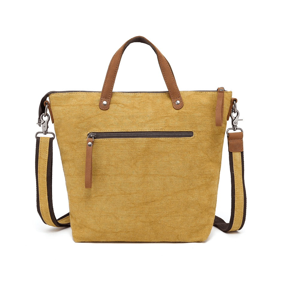 Cotton Linen Shoulder Bag CLB 566 (Yellow) - Blue Sky Fashions & Lingerie