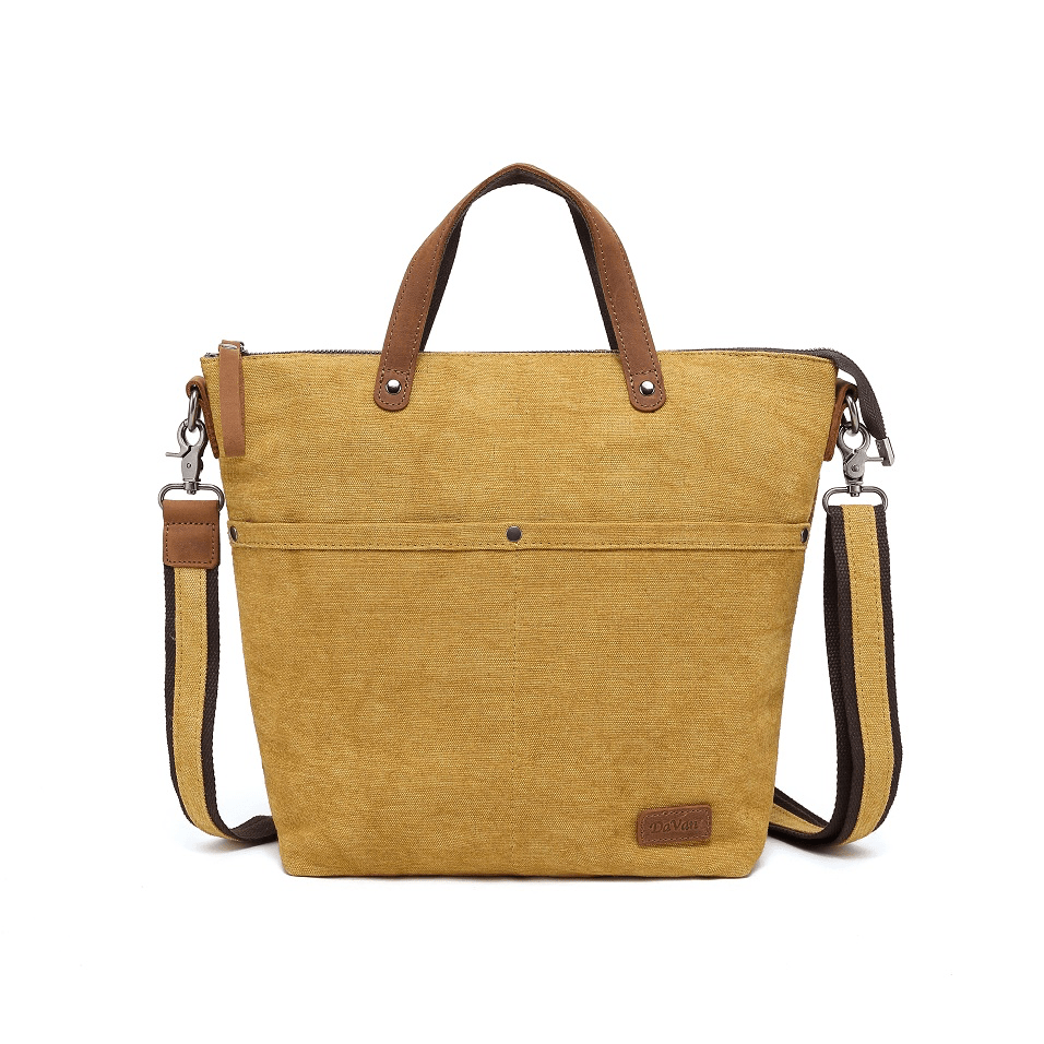 Cotton Linen Shoulder Bag CLB 566 (Yellow) - Blue Sky Fashions & Lingerie