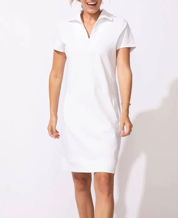 Courtside Dress White - Blue Sky Fashions & Lingerie