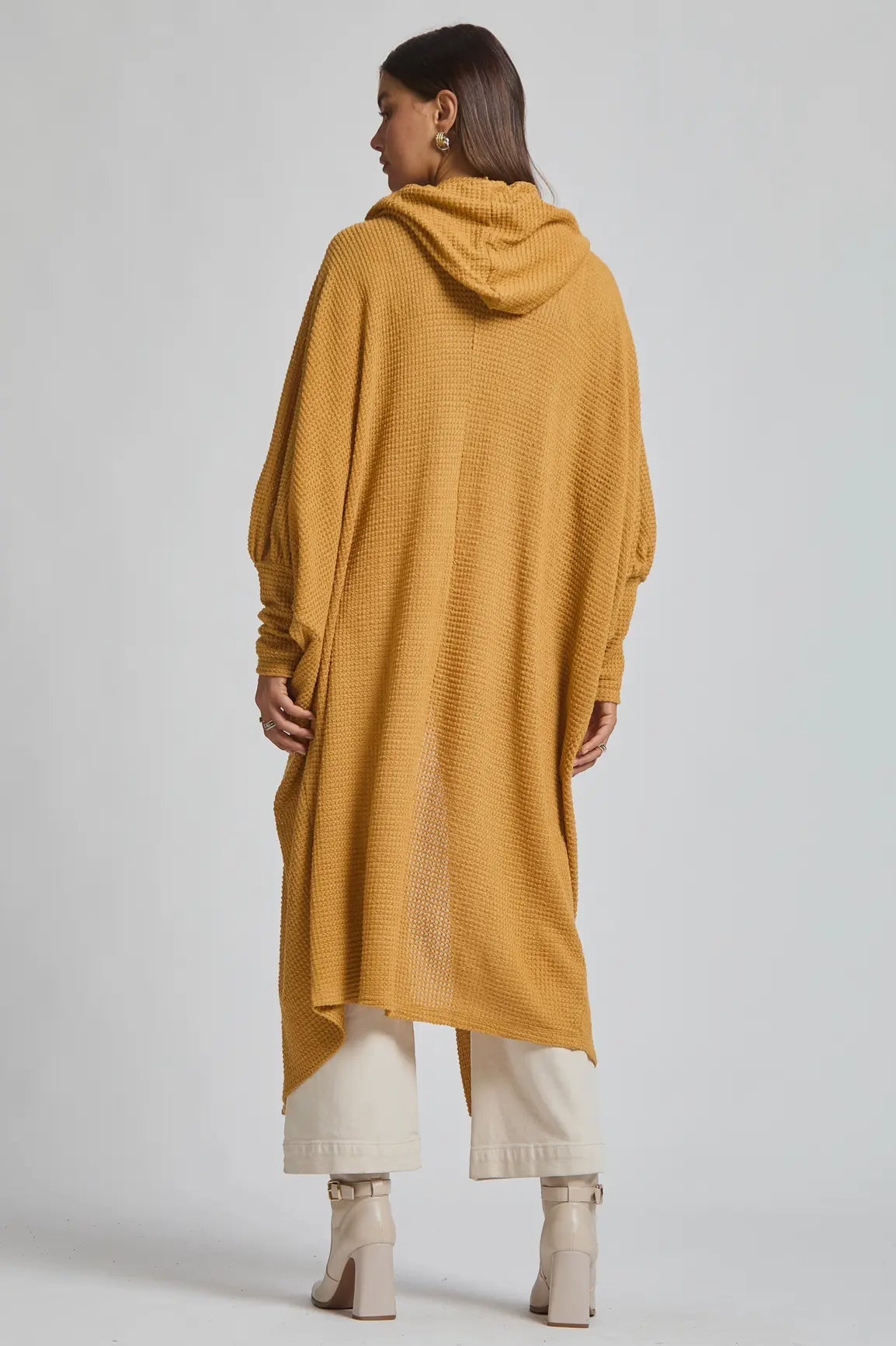 Cozy Knit Maxi Duster - Marigold - Blue Sky Fashions & Lingerie