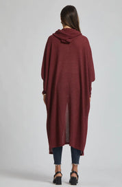 Cozy Knit Maxi Duster - Wine - Blue Sky Fashions & Lingerie