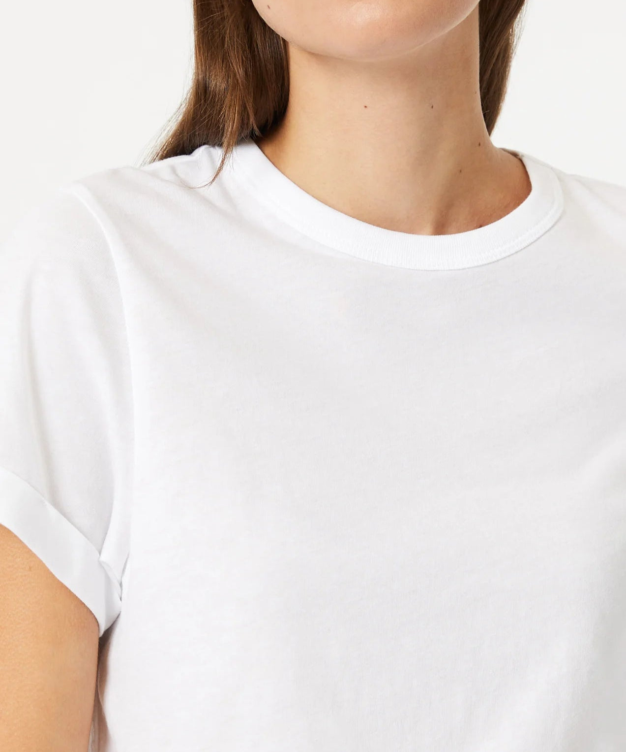 Cropped T - Shirt - White - Blue Sky Fashions & Lingerie