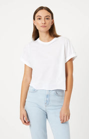 Cropped T - Shirt - White - Blue Sky Fashions & Lingerie