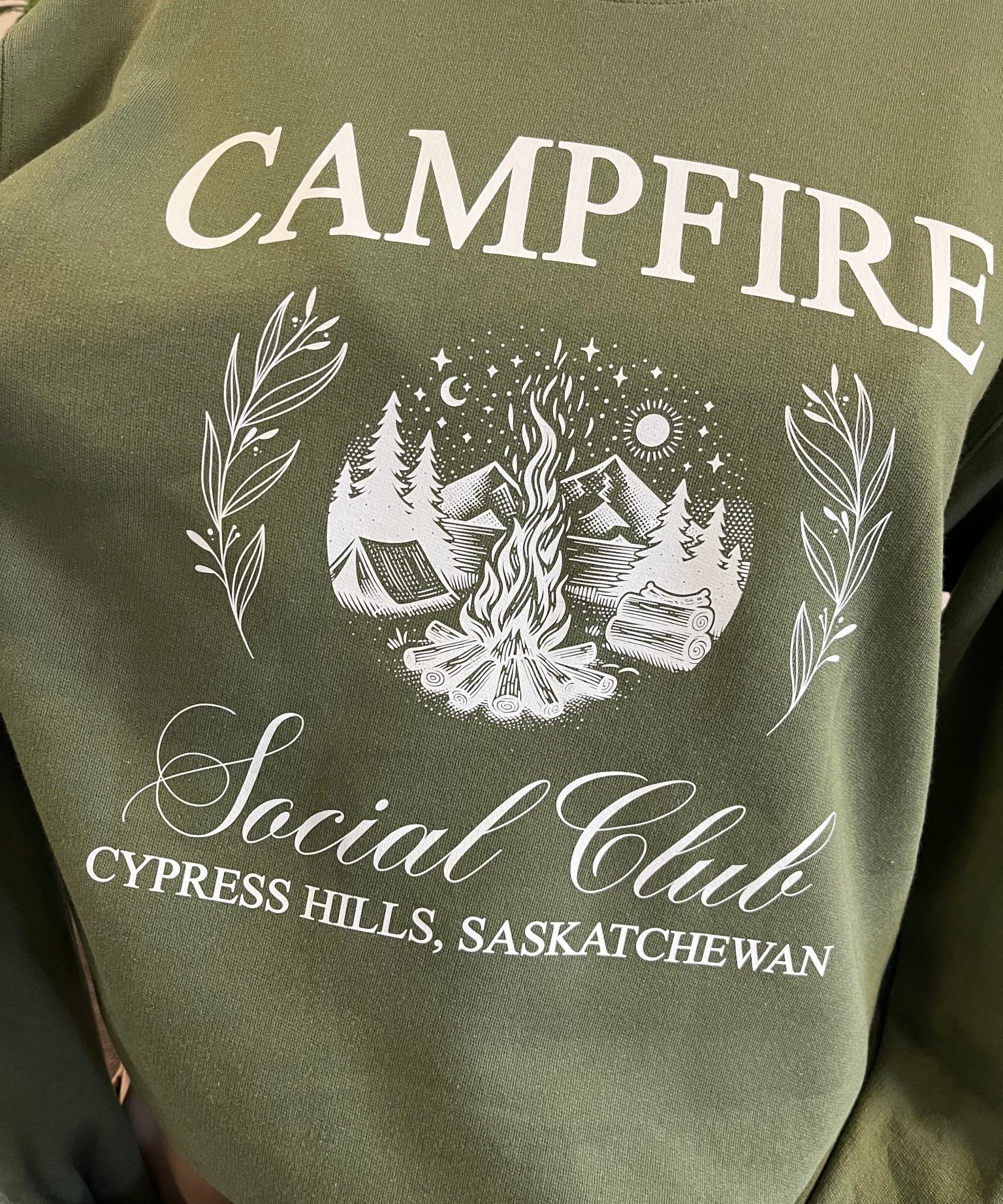Cypress Campfire Crewneck Sweatshirt - Blue Sky Fashions & Lingerie