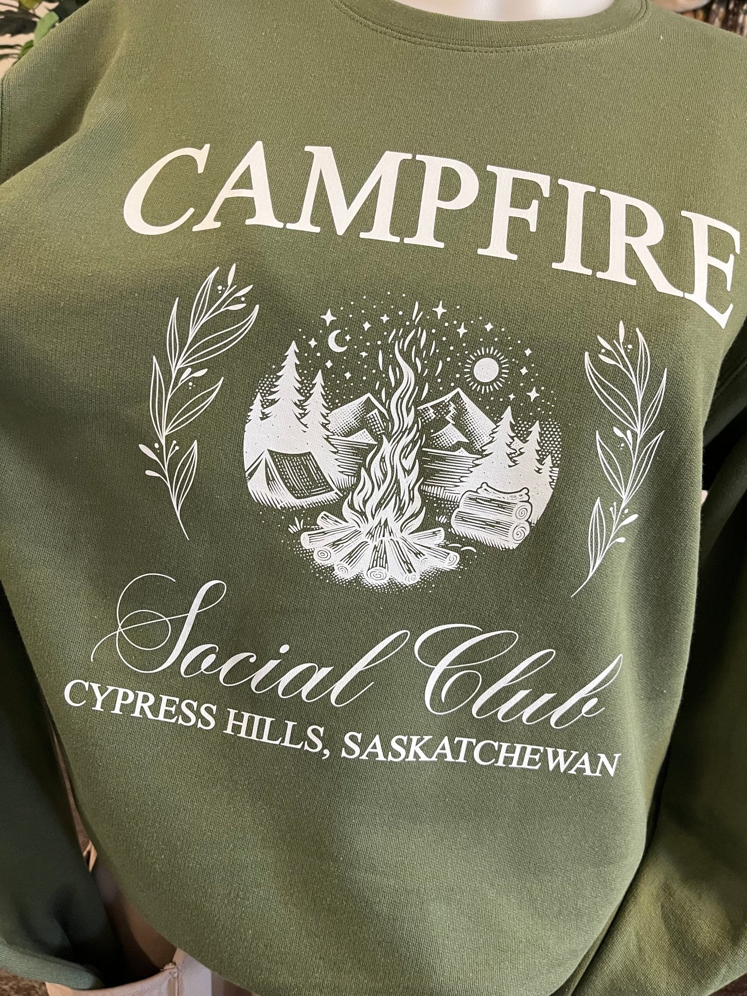Cypress Campfire Crewneck Sweatshirt - Blue Sky Fashions & Lingerie