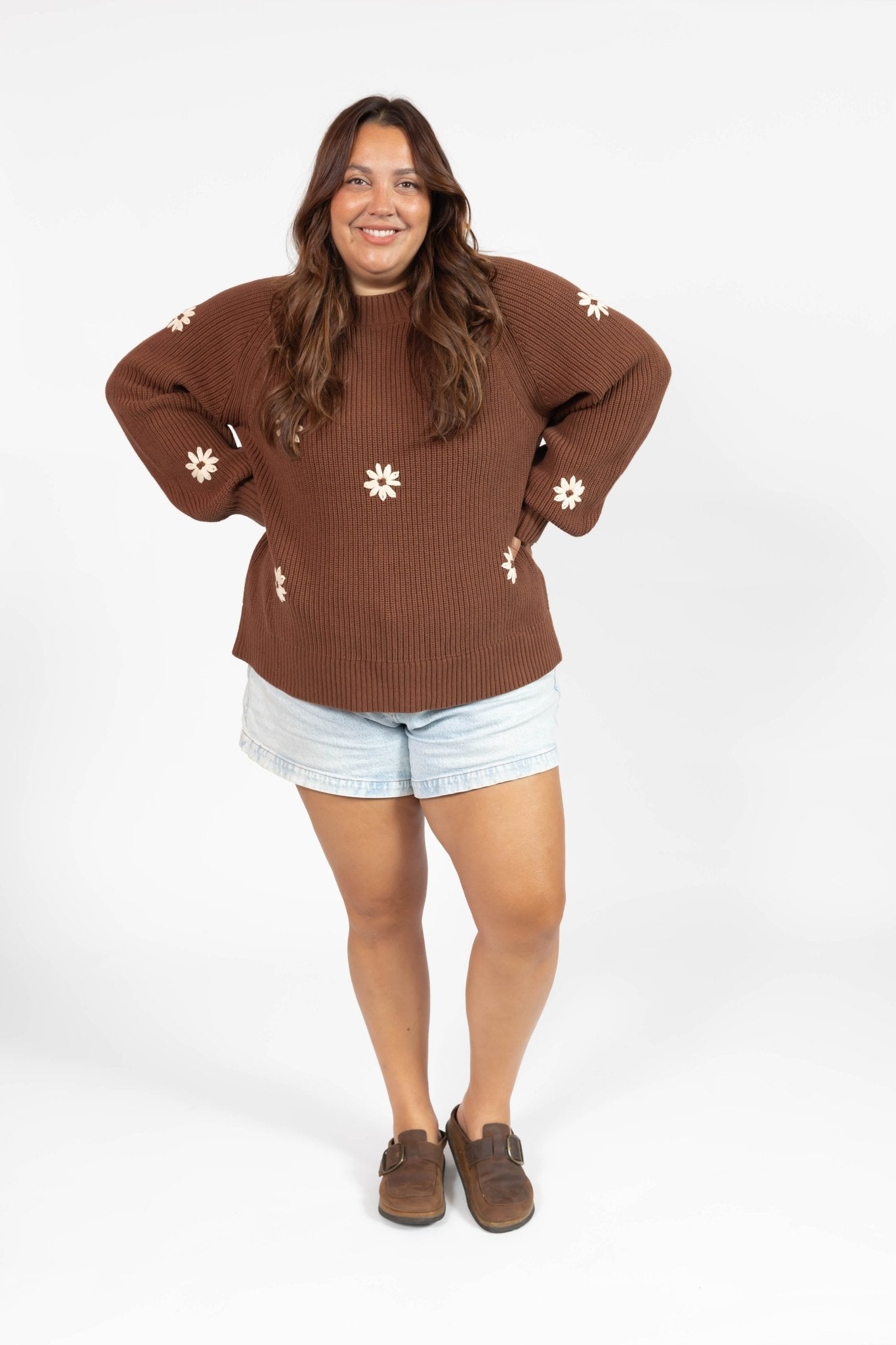 DAISY SWEATER IN CHESTNUT by Smash + Tess - Blue Sky Fashions & Lingerie