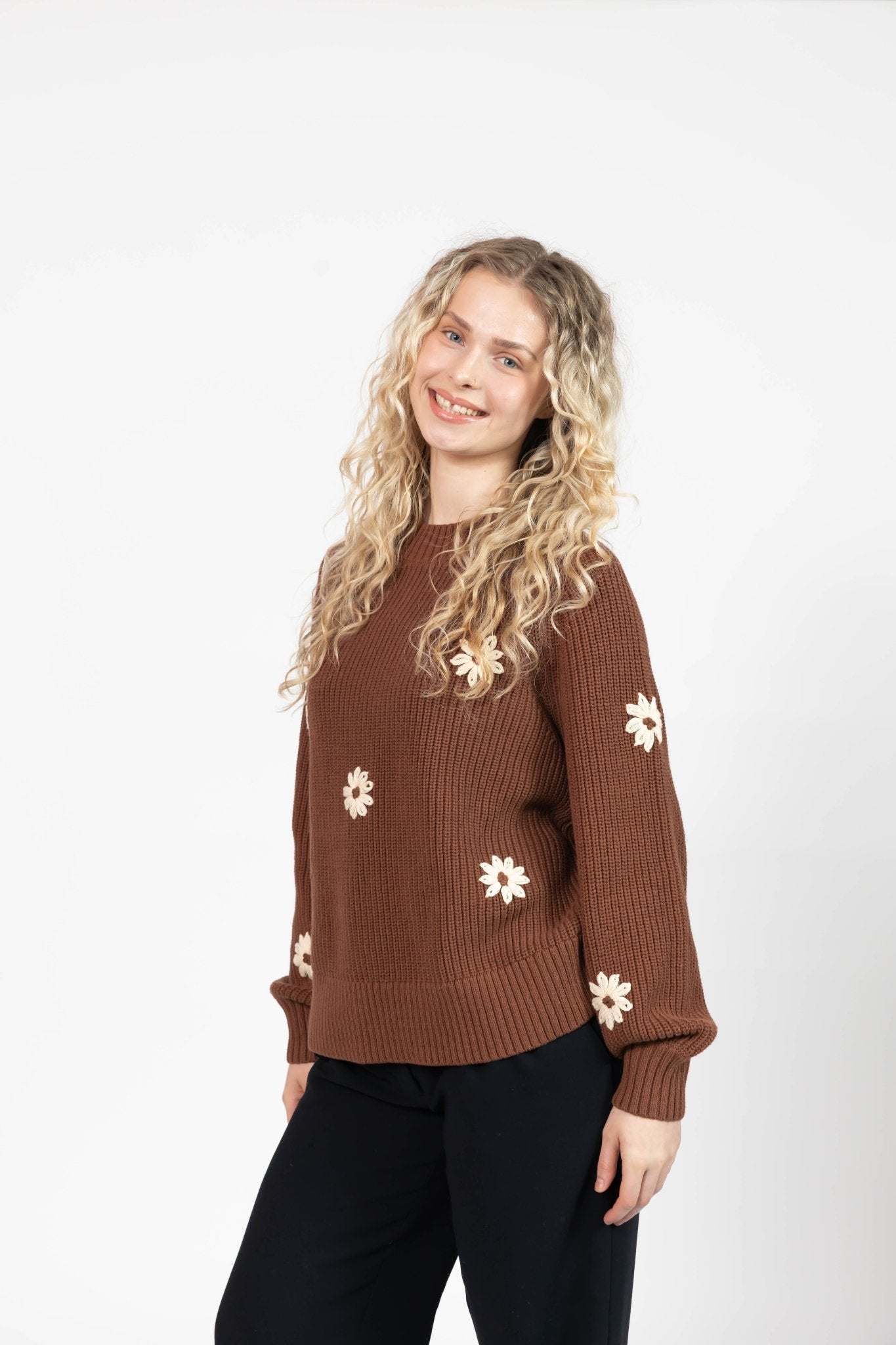 DAISY SWEATER IN CHESTNUT by Smash + Tess - Blue Sky Fashions & Lingerie
