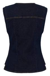 Damy Denim Waistcoat by Cream - Cape Breton Rinse - Blue Sky Fashions & Lingerie