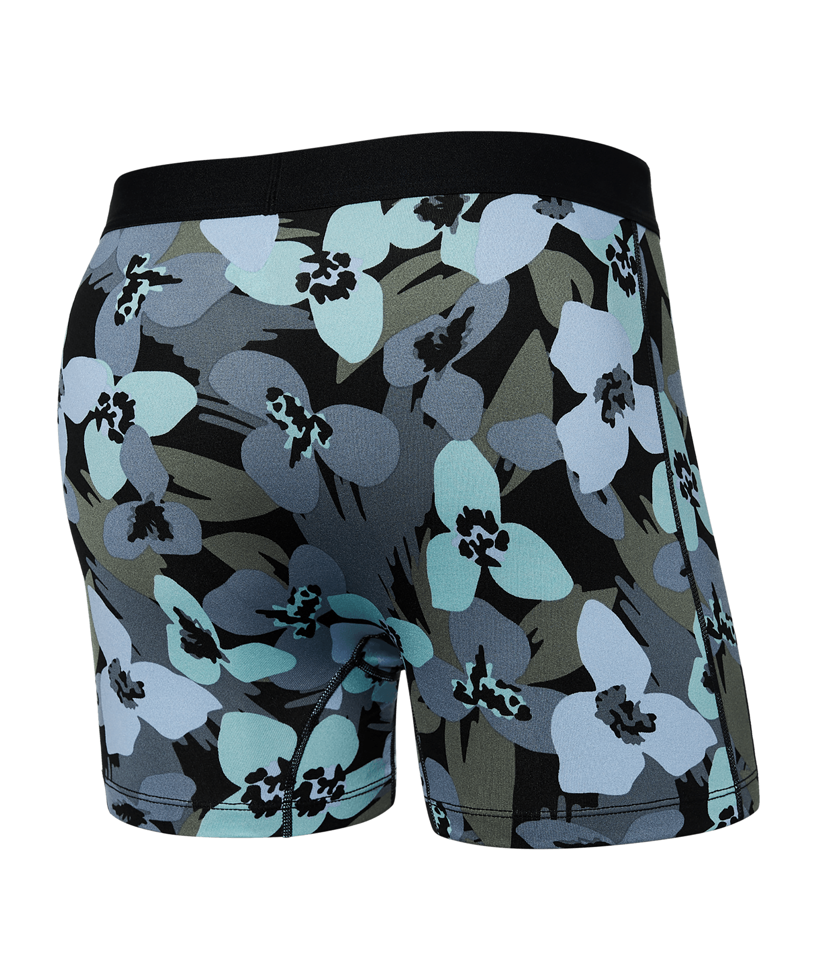 Daytripper Boxer Brief with fly - blue camo flowers - Blue Sky Fashions & Lingerie