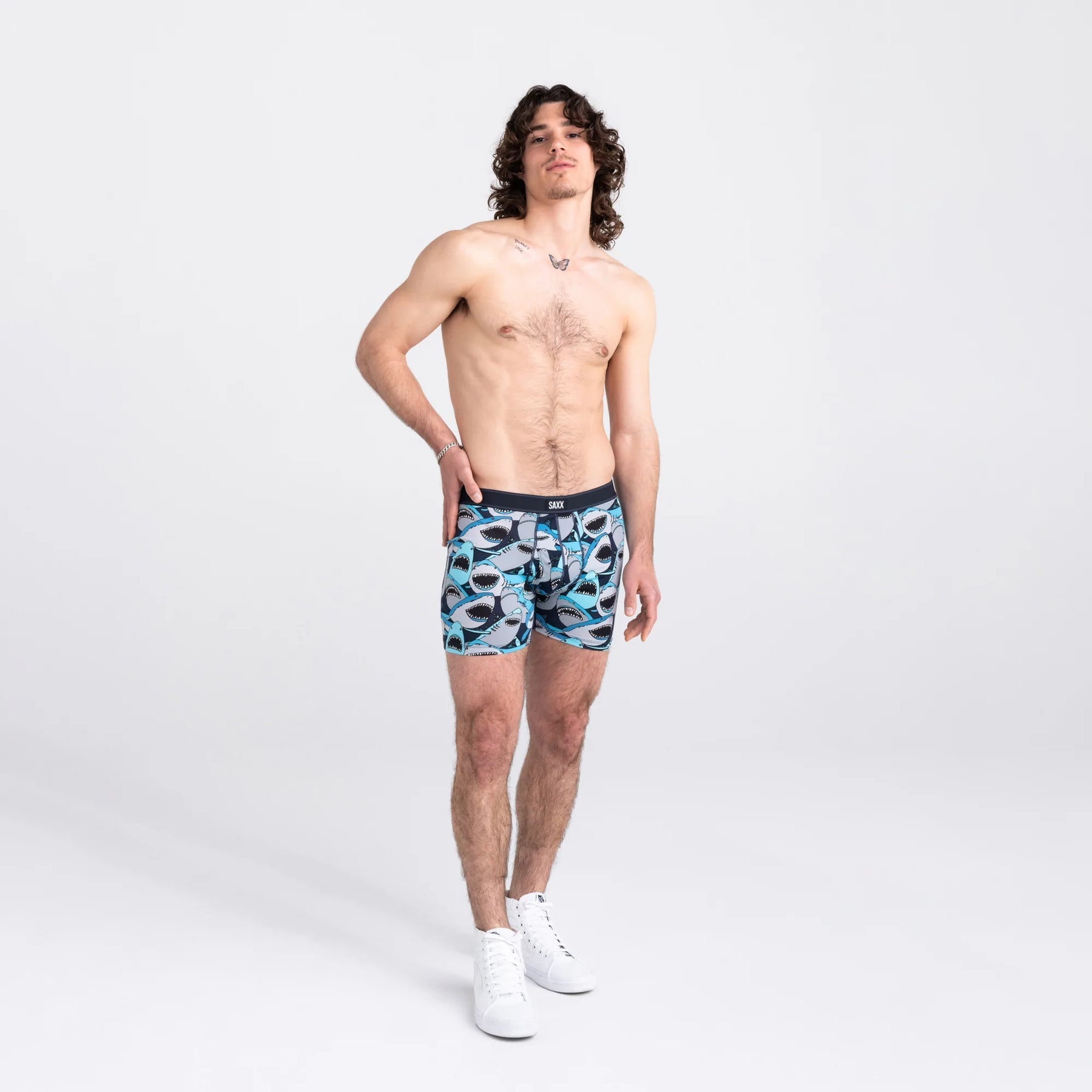 Daytripper Boxer Brief with fly - shark tank camo - Blue Sky Fashions & Lingerie