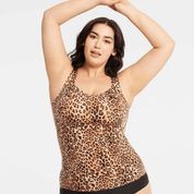 DEFY BRA TANK - LEOPARD - Blue Sky Fashions & Lingerie