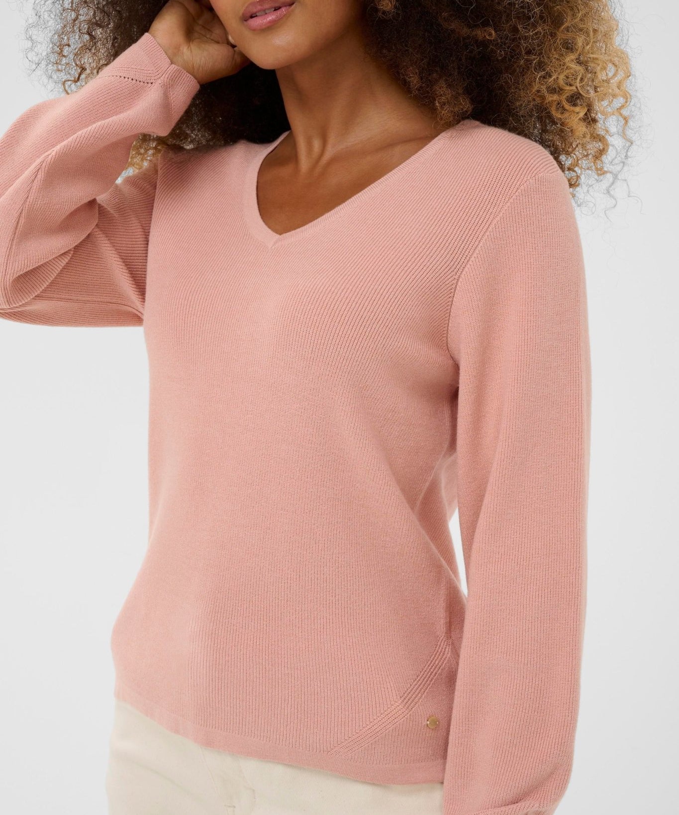 Dela Knit Blouse - Cafe Crème - Blue Sky Fashions & Lingerie