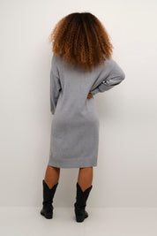 Dela Knit dress - Grey Melange - Blue Sky Fashions & Lingerie