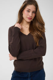 Dela Knit Pullover- Java - Blue Sky Fashions & Lingerie