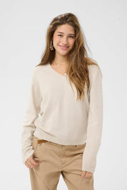 Dela Knit Pullover- Oat Melange - Blue Sky Fashions & Lingerie