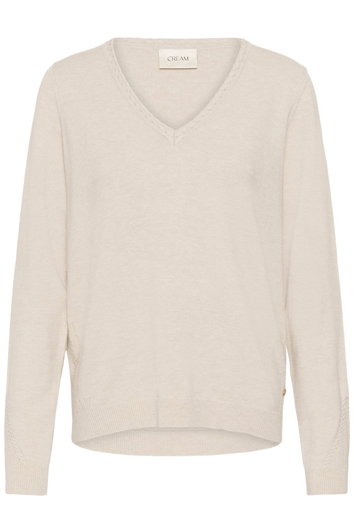 Dela Knit Pullover- Oat Melange - Blue Sky Fashions & Lingerie