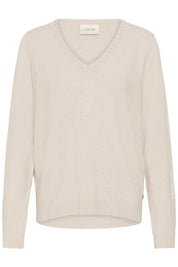 Dela Knit Pullover- Oat Melange - Blue Sky Fashions & Lingerie