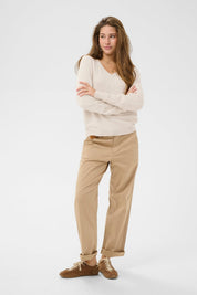 Dela Knit Pullover- Oat Melange - Blue Sky Fashions & Lingerie