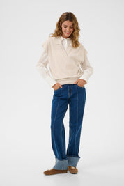 Dela Knit Slipover - Oat Melange - Blue Sky Fashions & Lingerie