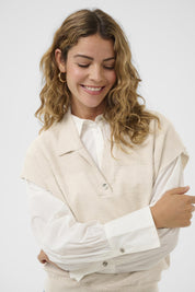 Dela Knit Slipover - Oat Melange - Blue Sky Fashions & Lingerie