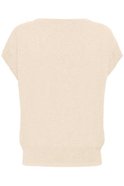 Dela Knit Slipover with Deco - Oat Melange - Blue Sky Fashions & Lingerie