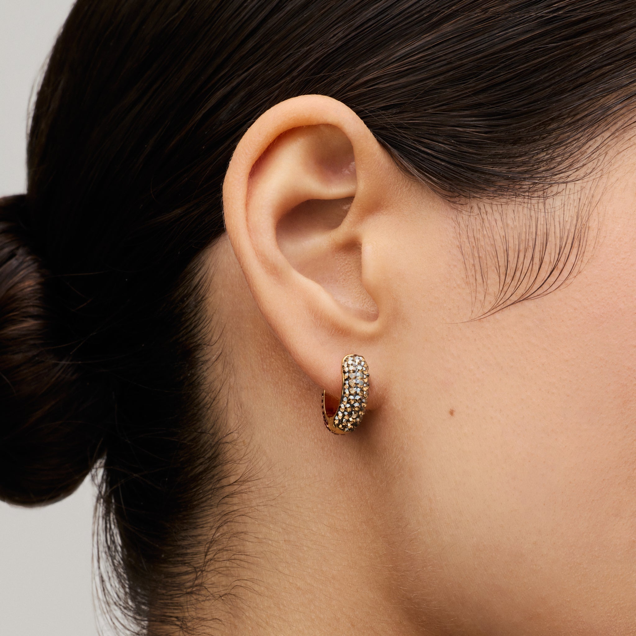 DESERT ROSE & SAND DUNES SPARKLE REVERSIBLE HOOP EARRINGS - Blue Sky Fashions & Lingerie