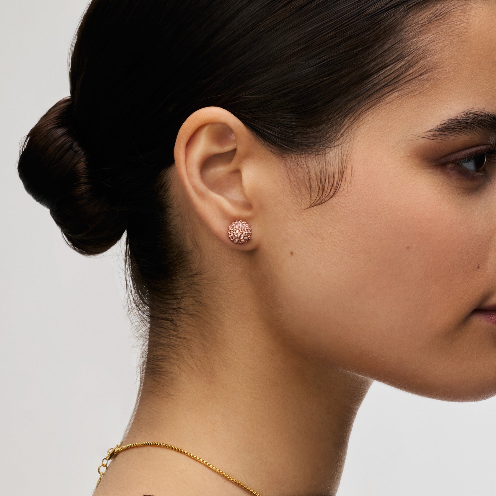 DESERT ROSE SPARKLE BALL™ STUD EARRINGS - Med/10mm - Blue Sky Fashions & Lingerie