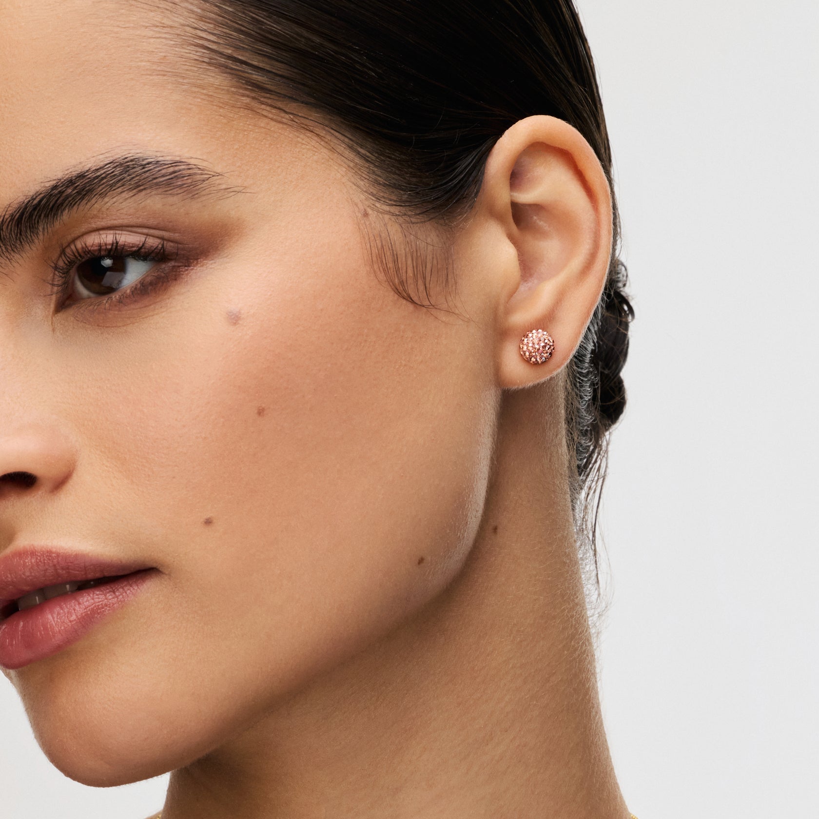 DESERT ROSE SPARKLE BALL™ STUD EARRINGS - SM/8mm - Blue Sky Fashions & Lingerie