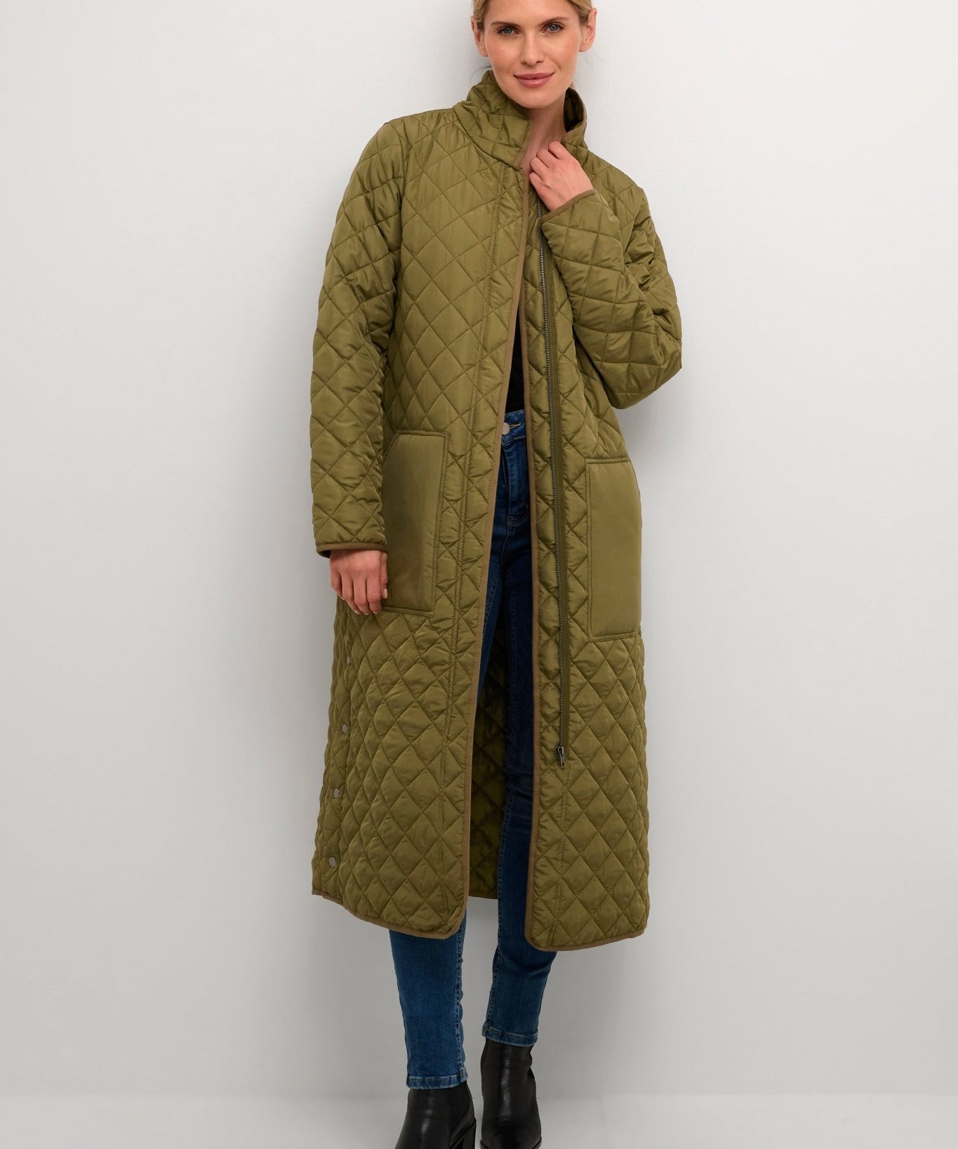 Donia coat by Culture - burnt olive - Blue Sky Fashions & Lingerie