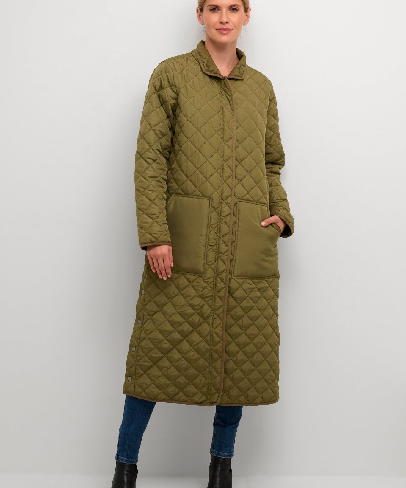 Donia coat by Culture - burnt olive - Blue Sky Fashions & Lingerie