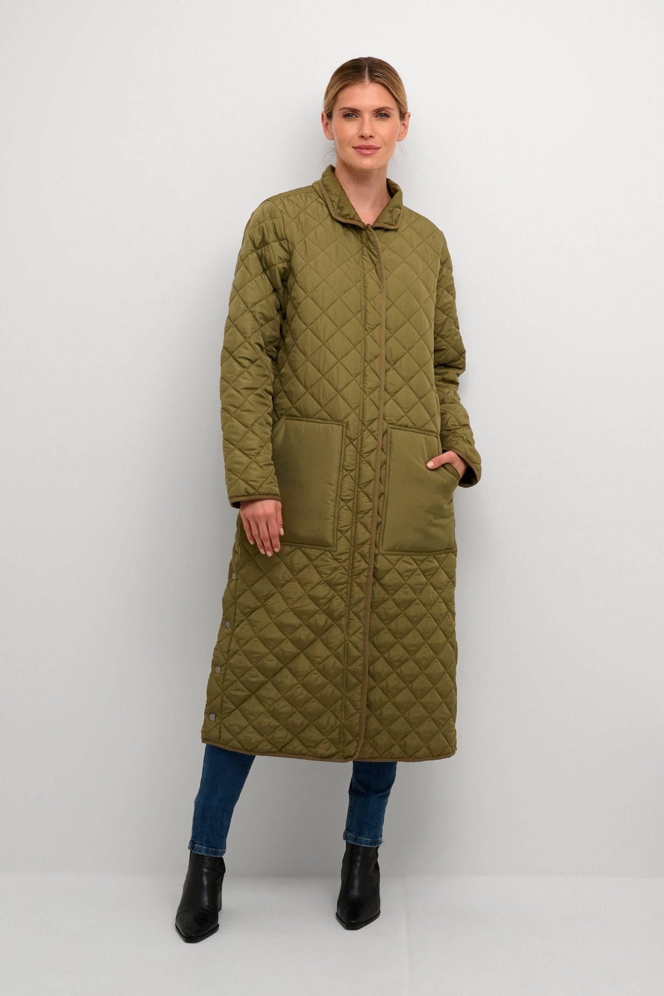 Donia coat by Culture - burnt olive - Blue Sky Fashions & Lingerie