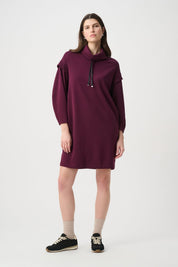Drawstring Funnel Collar Dress 264611 by Joseph Ribkoff - Blue Sky Fashions & Lingerie