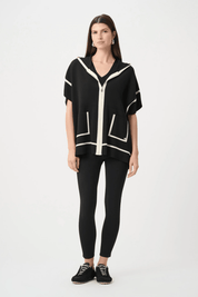 Dry Viscose Hooded Boxy Jacket 263639 - Blue Sky Fashions & Lingerie